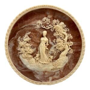 She Walks in Beauty Lord Byron by Gayle Bright Appleby Incolay Plate #10070 a